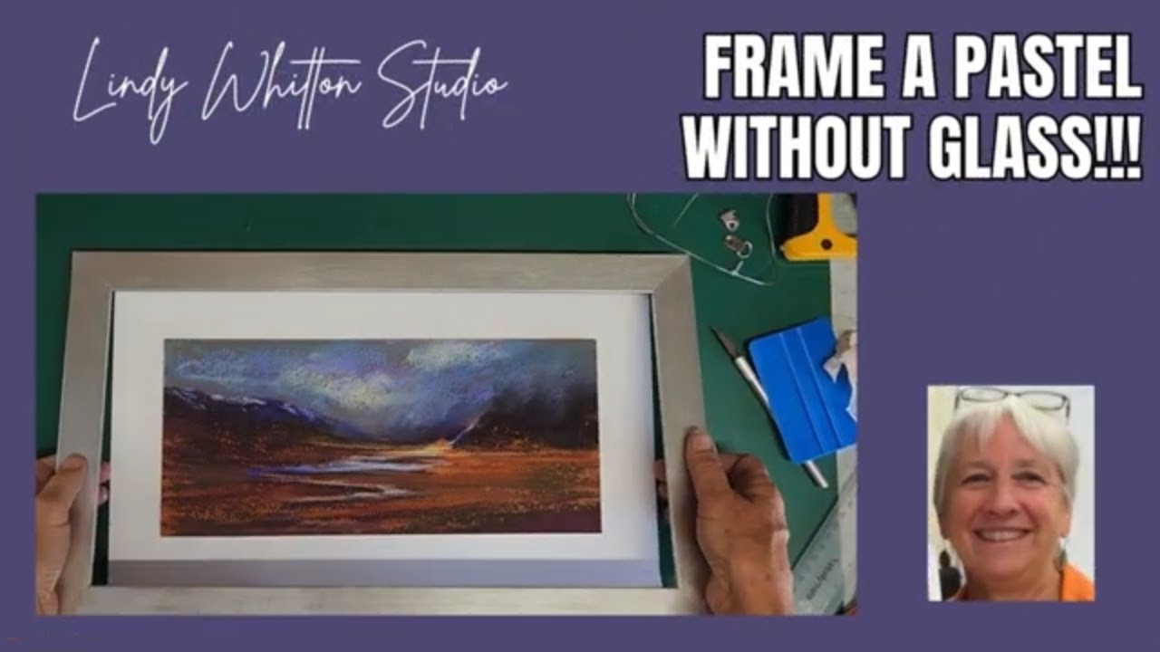 Frame a pastel Without Glass
