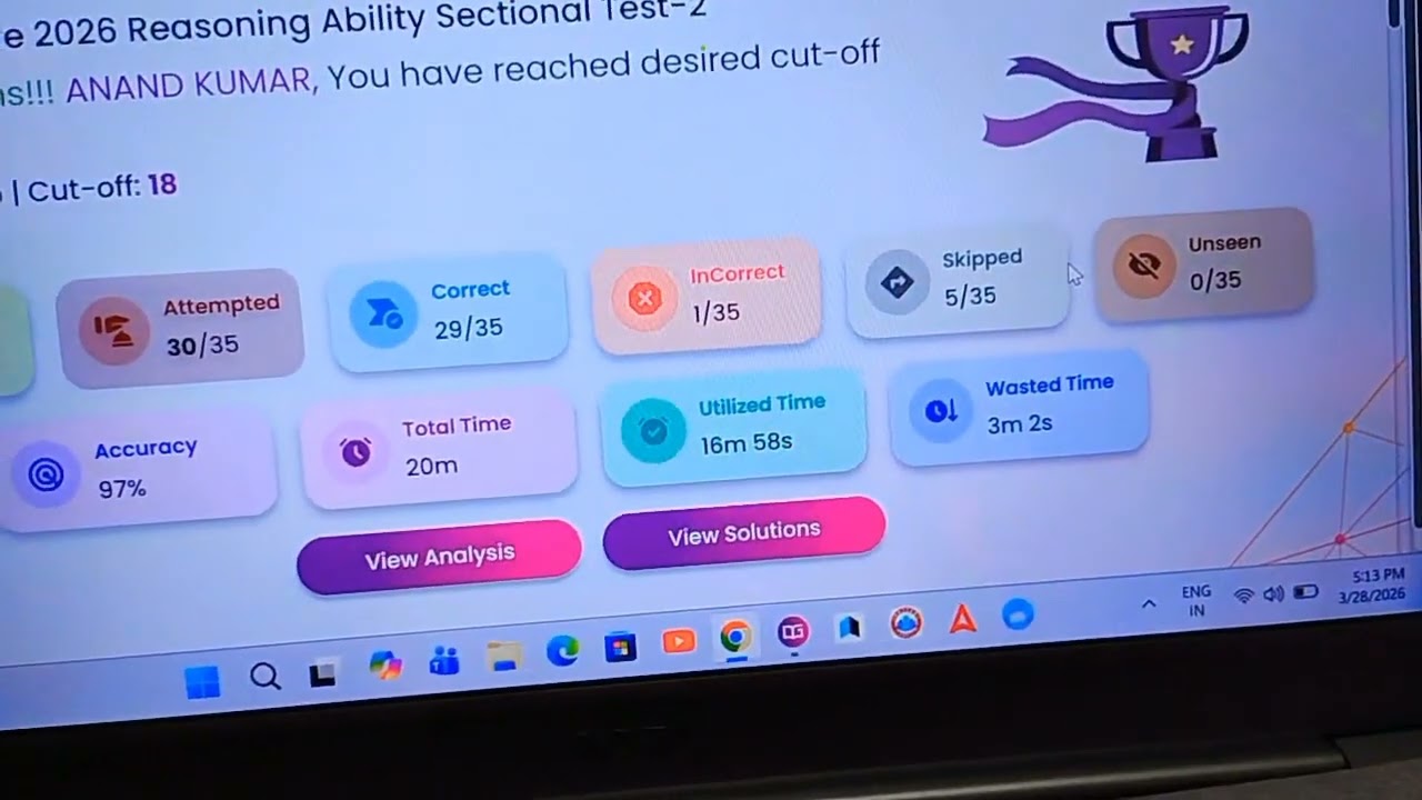 Sectional mock test from guidly 🎉 please subscribe this channel 🙏