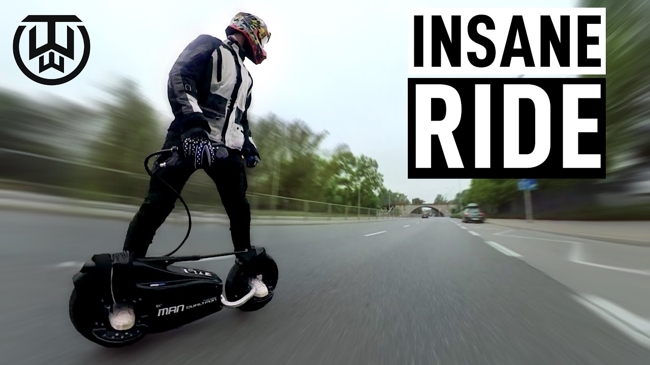 High Speed Cyber Footscooter CIty Ride - Dualtron Man EX+