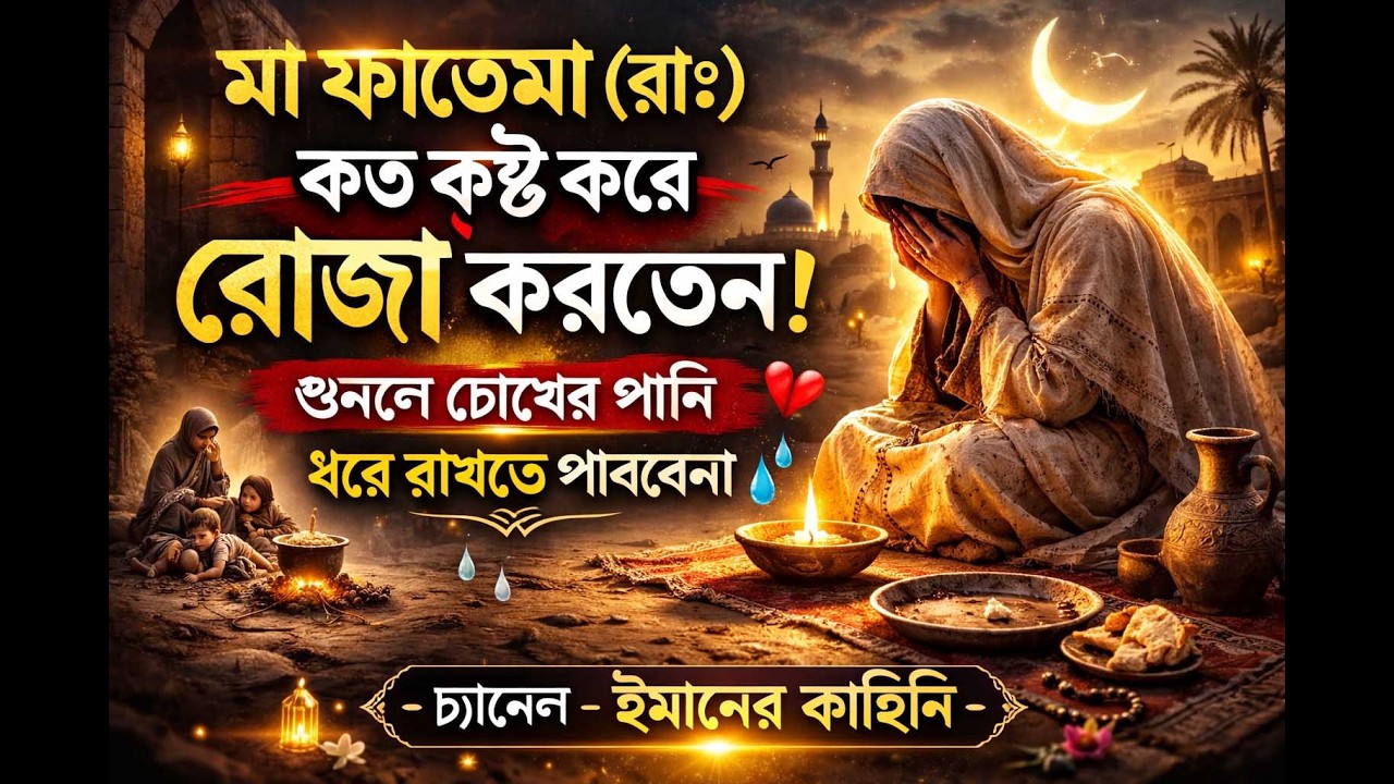 মা ফাতেমা রাঃ কত কষ্ট করে রোজা রাখতেন | শুনলে চোখের পানি ধরে রাখতে পারবেন না | চ্যানেল ইমানের কাহিনি
