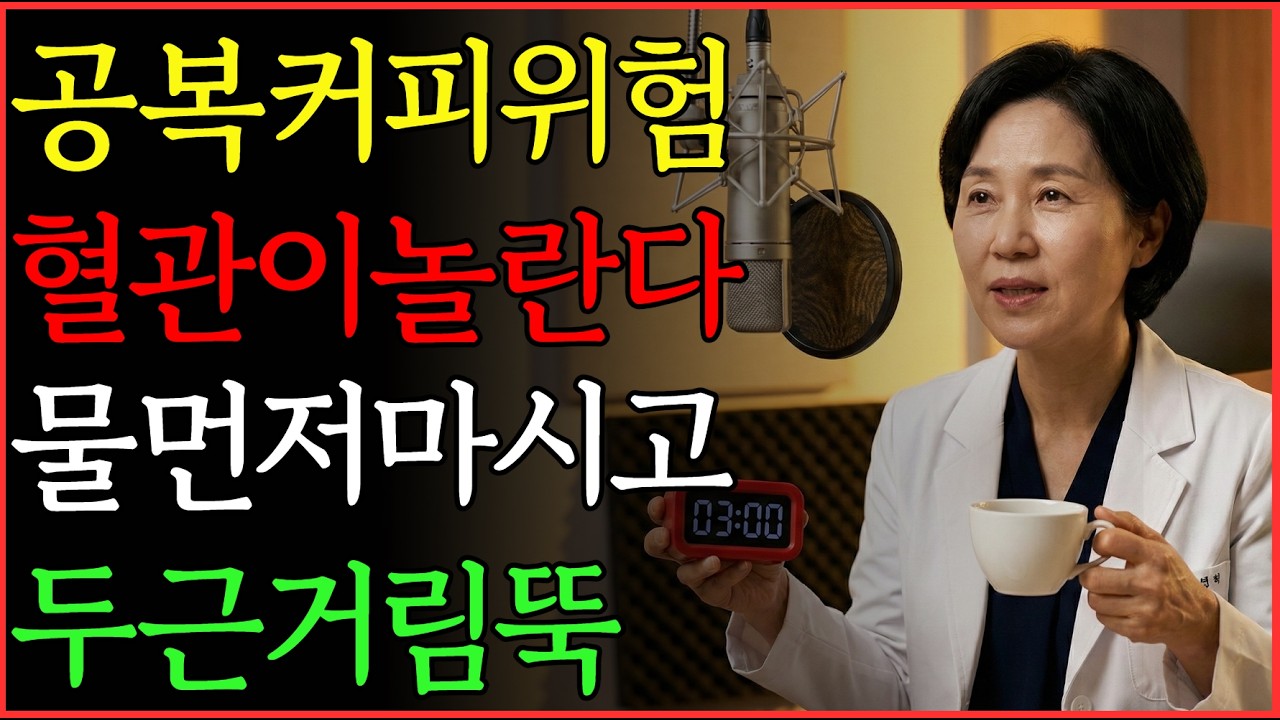 의사 경고: 아침 공복 커피, 혈관이 무너질 수 있습니다 1편 | 혈관 | 아침습관 | 커피 | 혈압 | 오디오북 |