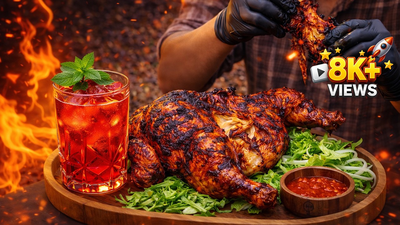 EP10 - Full Chicken Grill and Chill Bacardi Breezer 🔥🍗🔥  | Out door cooking #diy