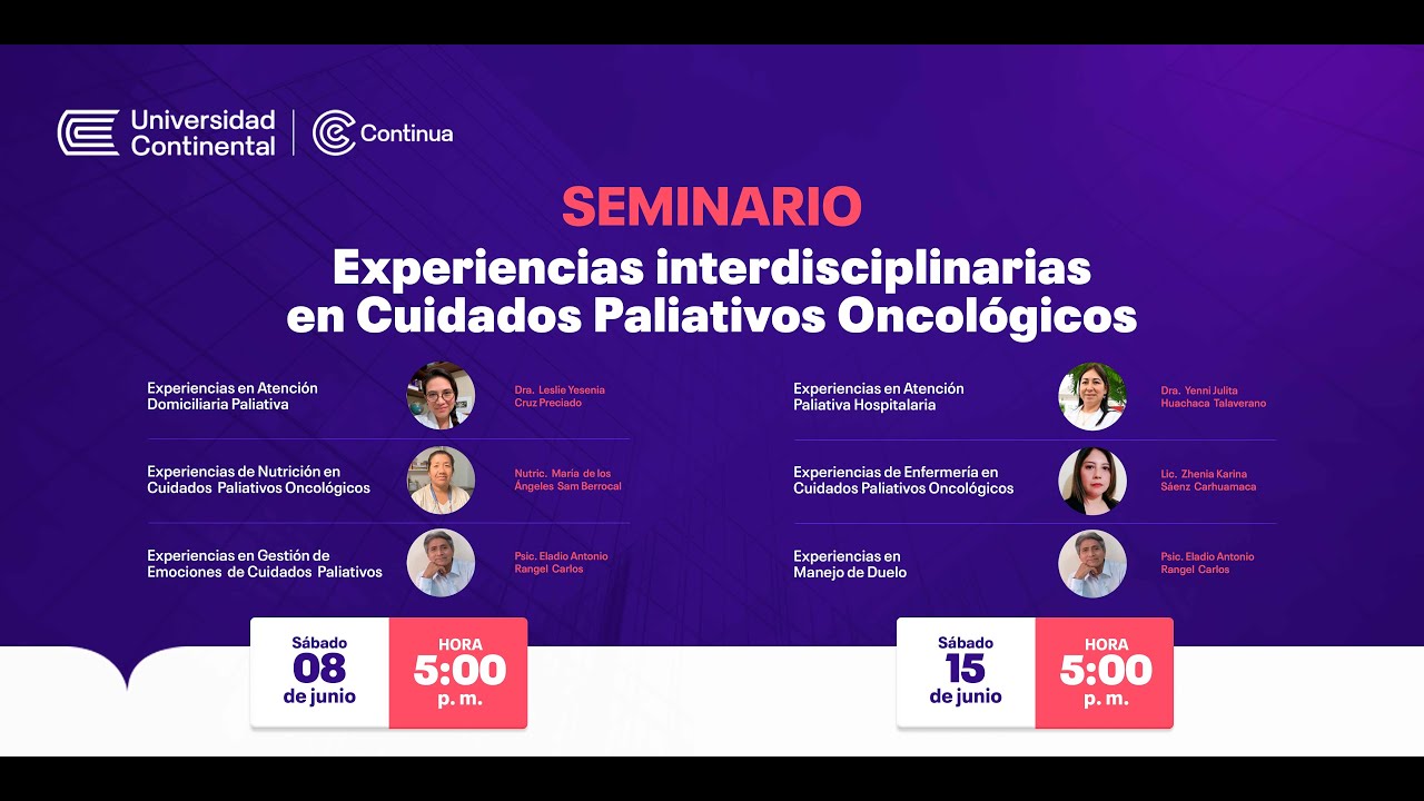 Seminario II: Experiencias interdisciplinarias en cuidados oncológicos