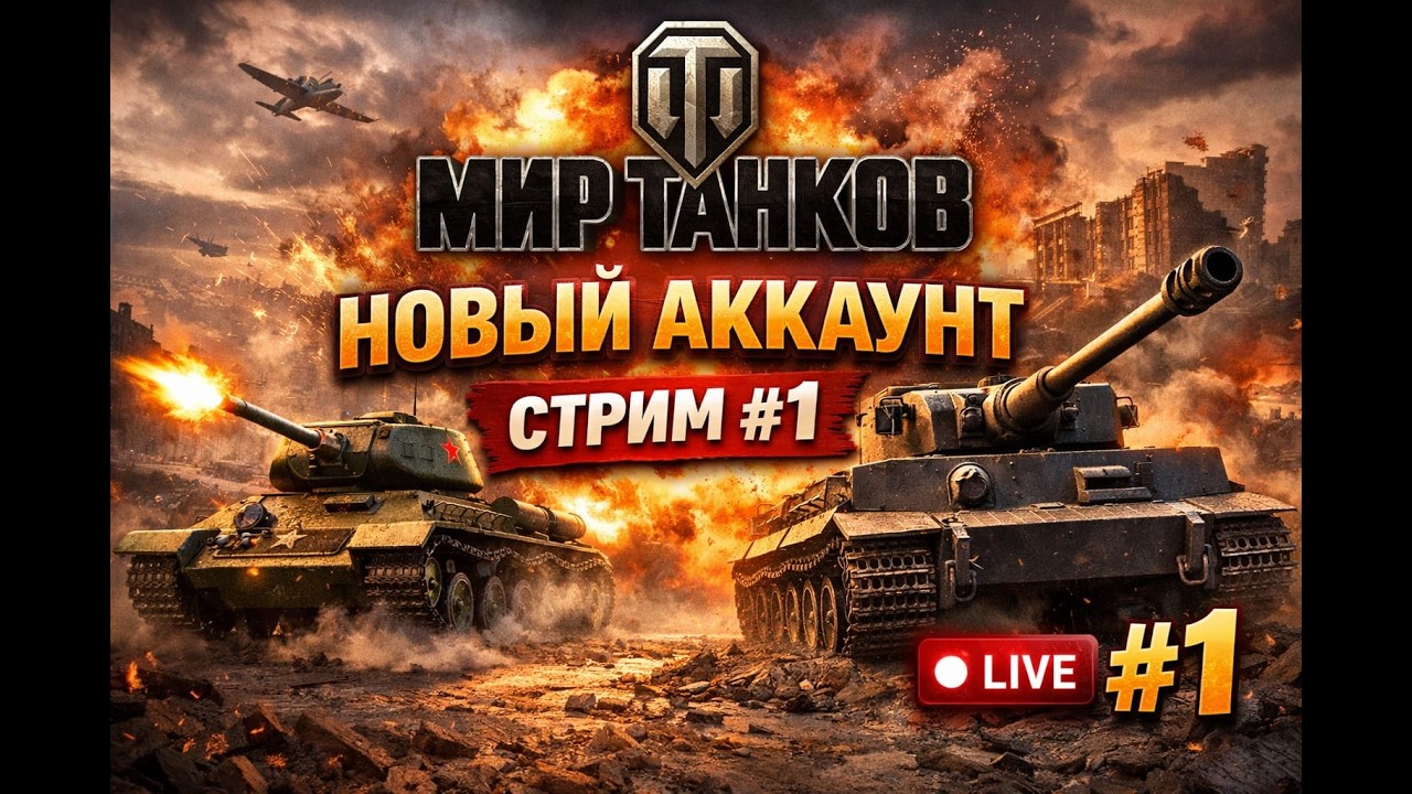 Новый Аккаунт Мир Танков! Возвращение с WG! №1
