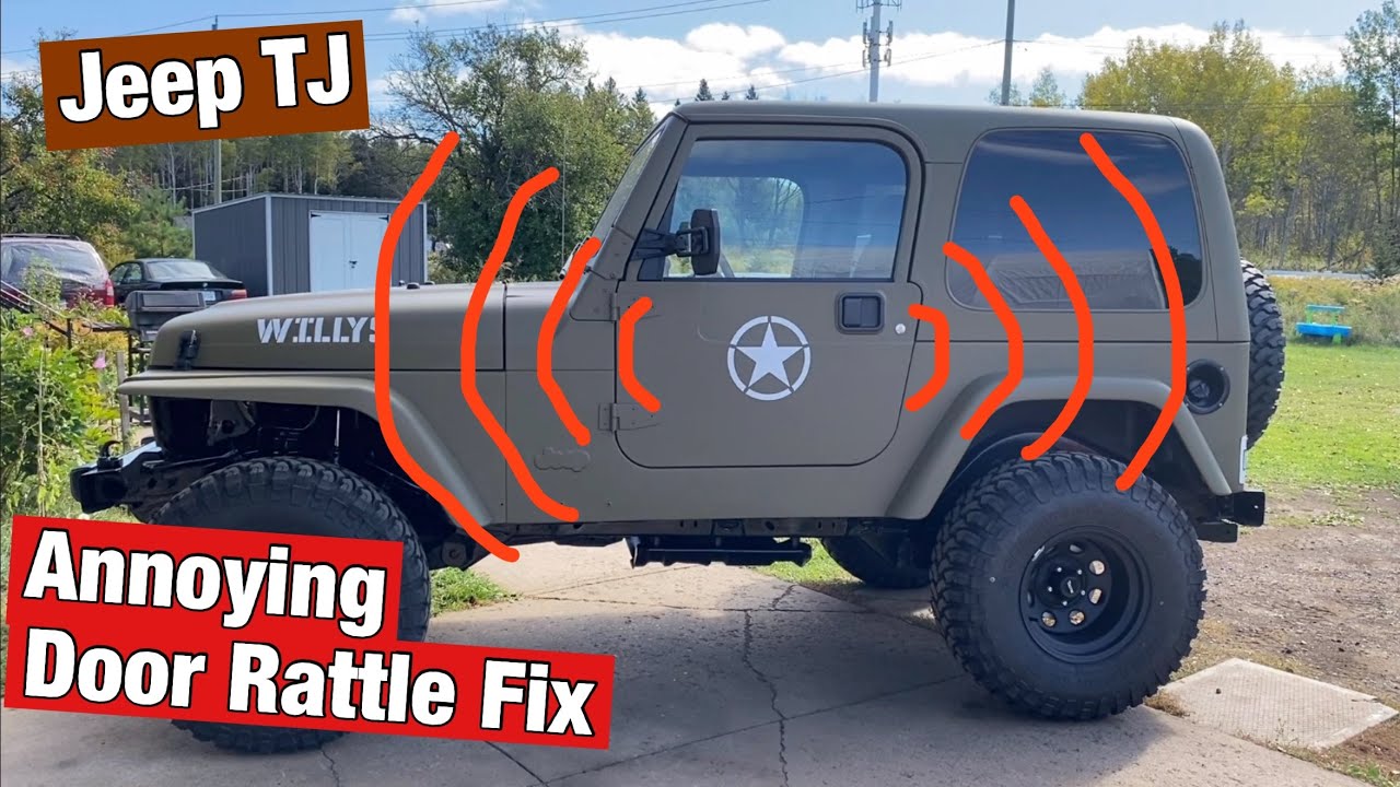 Jeep TJ door rattle fix. Jeep TJ door rattling. Fix door rattle Jeep TJ.