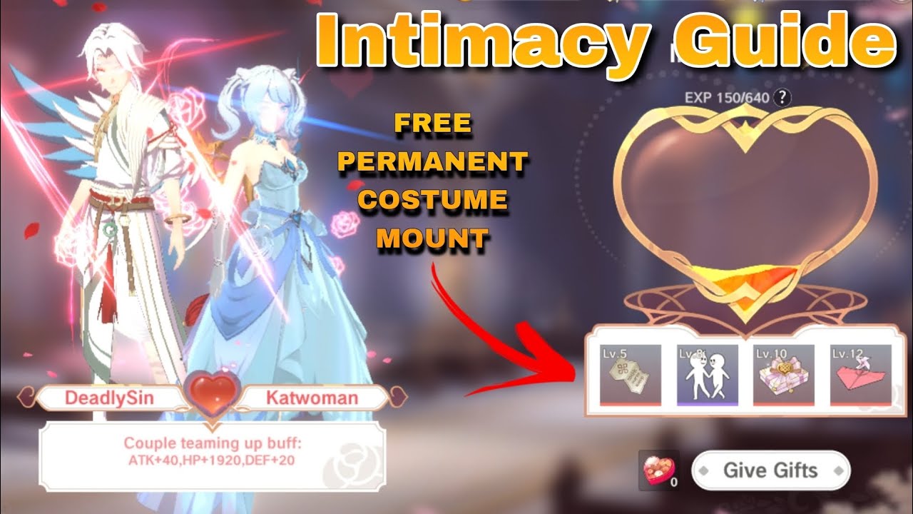 Legend of Neverland: Intimacy Guide | Power UP Stats | Free Permanent Costume & Mount!