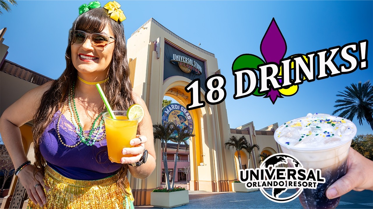 Universal Studios Orlando Mardi Gras DRINKS 2026 🍾