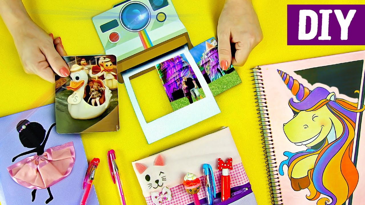 10 DIYs para o Volta às Aulas 😻 📚 🦄 Unicórnio, Bailarina, Kawaii