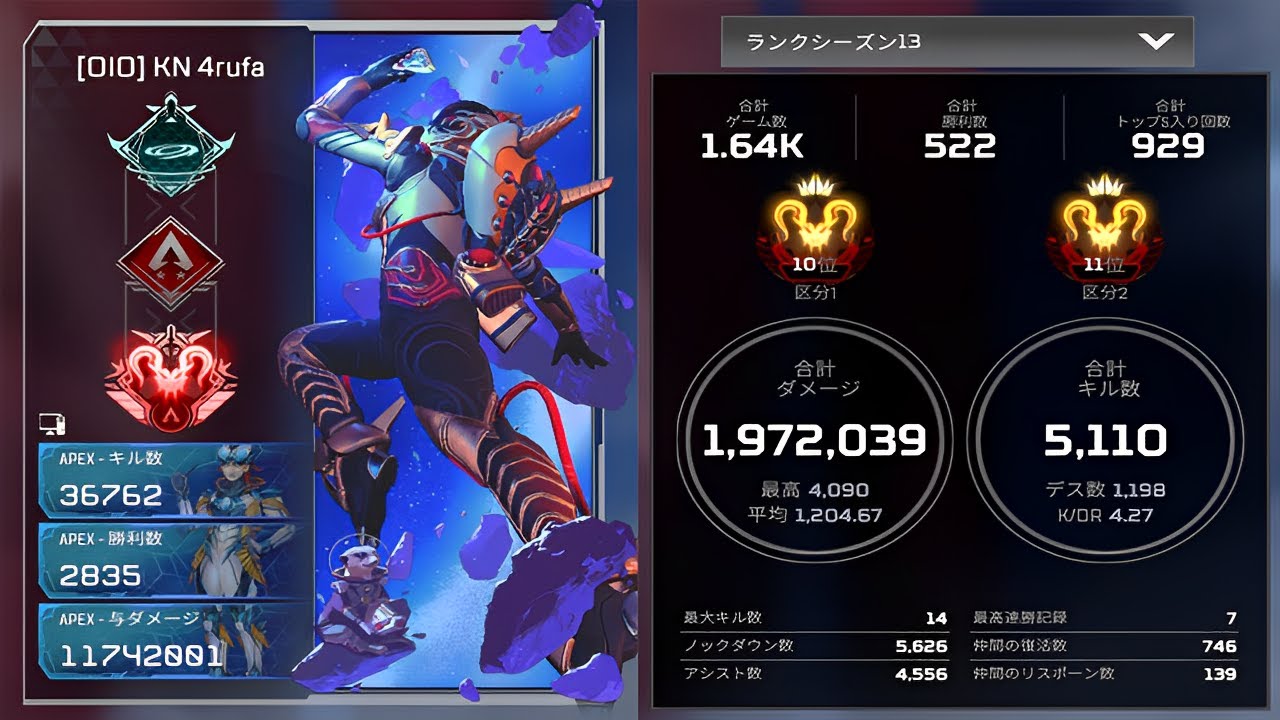 4rufa Highlight #5【Apex Legends】