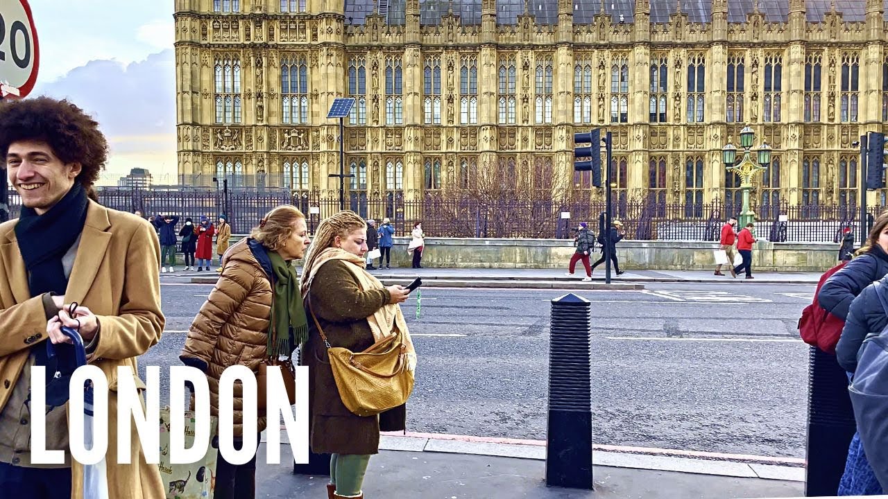 Protests and demonstrations in Central London walk | Westminster and Downing Street | London walk 4K