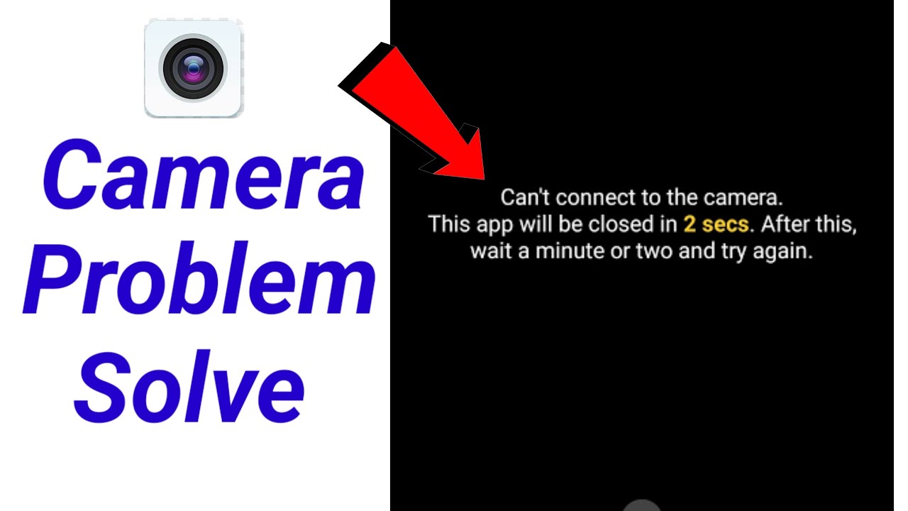 how to fix can't connect to the camera this app will be closed redmi camera problem