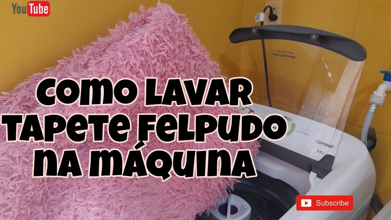 COMO LAVAR TAPETE FELPUDO NA MÁQUINA | Kah Topzera