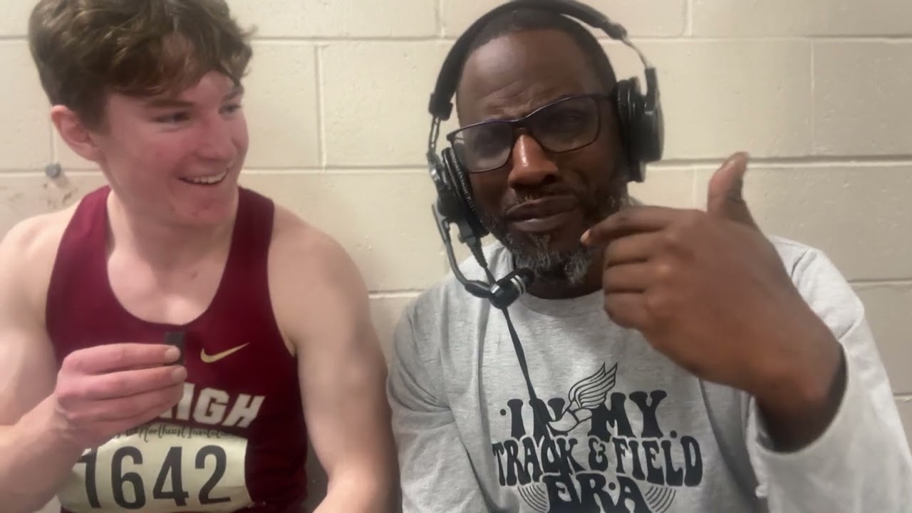 Michael Frost Senior at BC High winner of the 2026 Northeast Invitational Boys 55m 