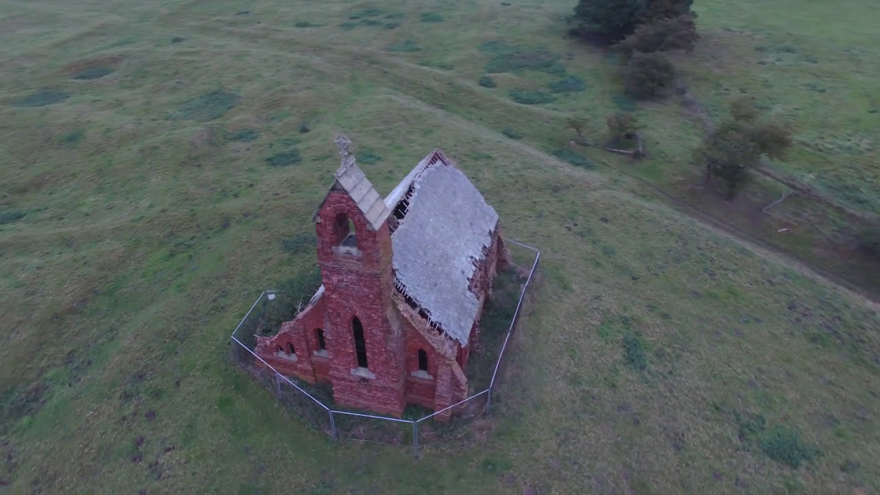 Fly around 13 Century Church