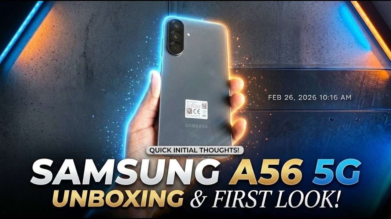 Samsung A56 5G Unboxing Exynos 1580 chipset 120Hz Super AMOLED Display #samsung #a56 #unboxing #yt