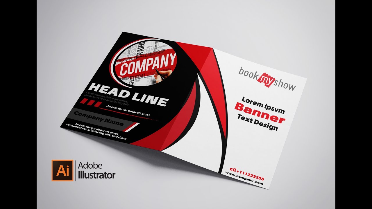 Adobe Illustrator Tutorial Create Business Bi-Fold Brochure
