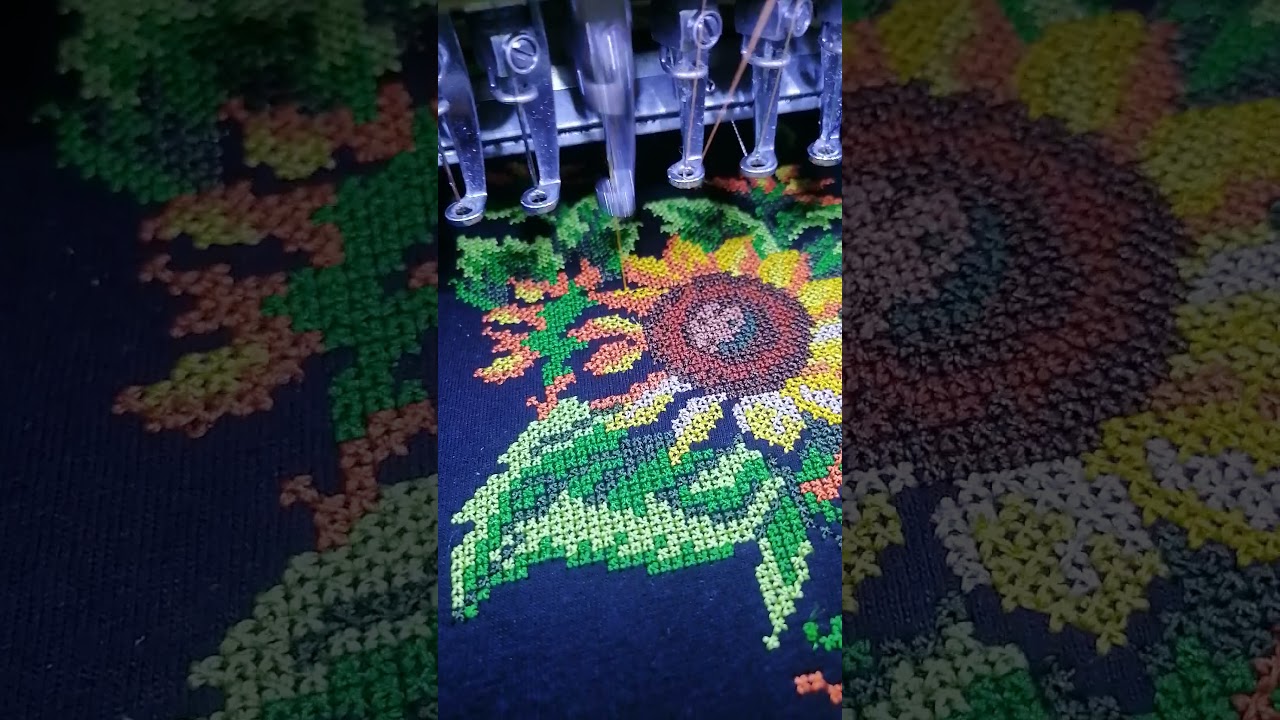 Girasol-Sunflower-Punto de Cruz-Cross Stich