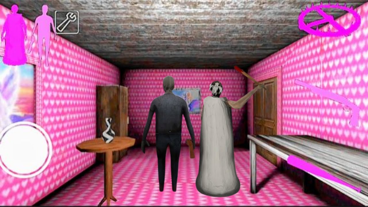 PLAYING AS GRANNY AND GRANDPA HORROR GAME MOD MENU             #barbiegranny #horror #game🔥⚡