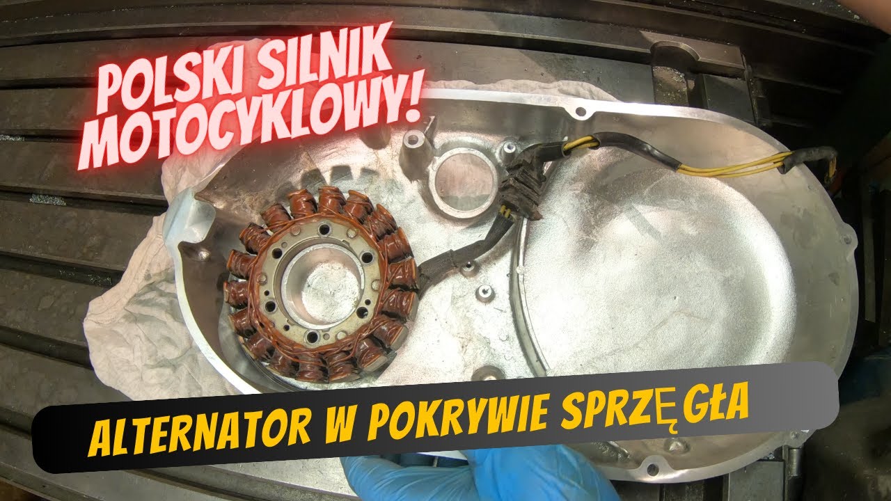 Polski silnik motocyklowy. Obróbka i pasowanie nowej pokrywy sprzęgła.