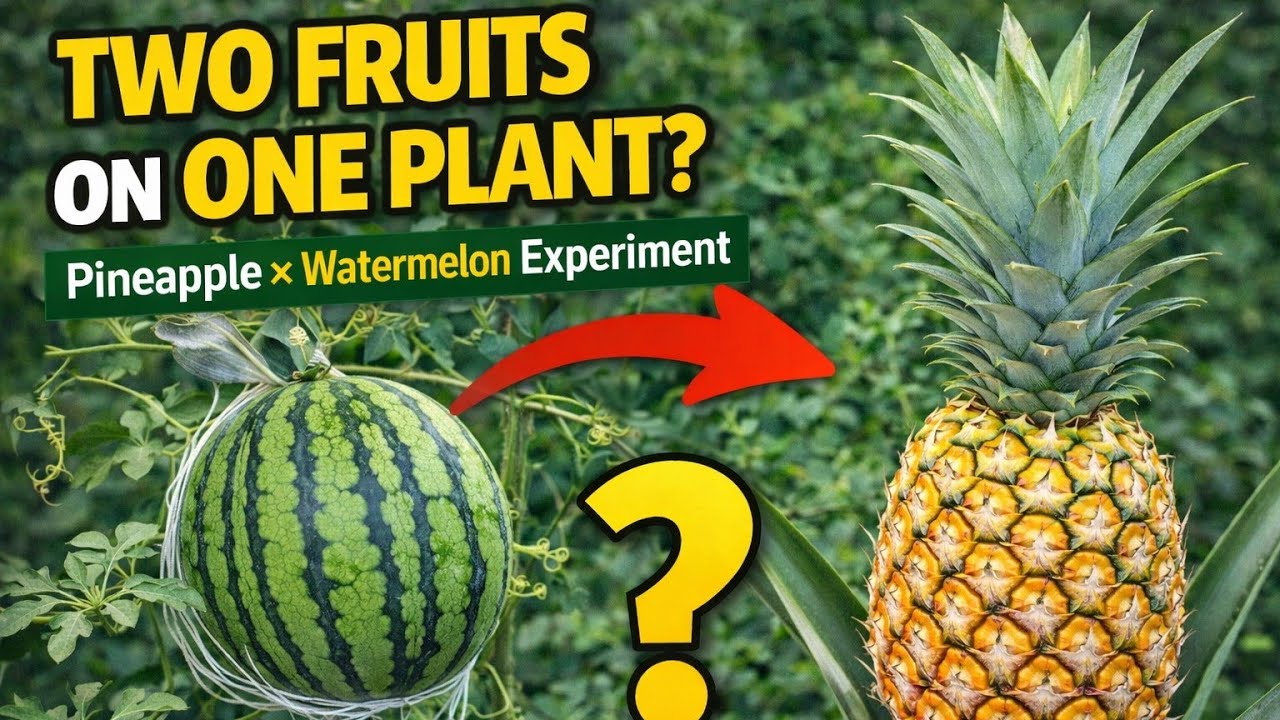 Can Two Fruits Grow on One Plant? Pineapple × Watermelon Experiment