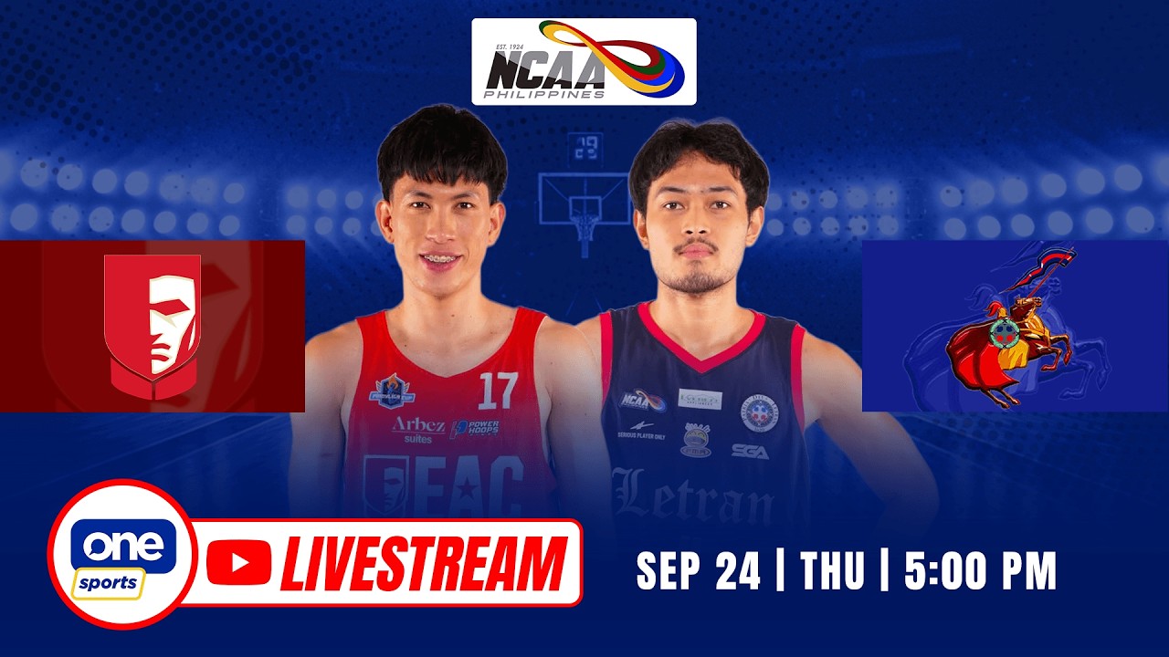 LIVE: LETRAN vs EAC | NCAA SEASON 102 MEN&rsquo;S BASKETBALL | SEP 24, 2026