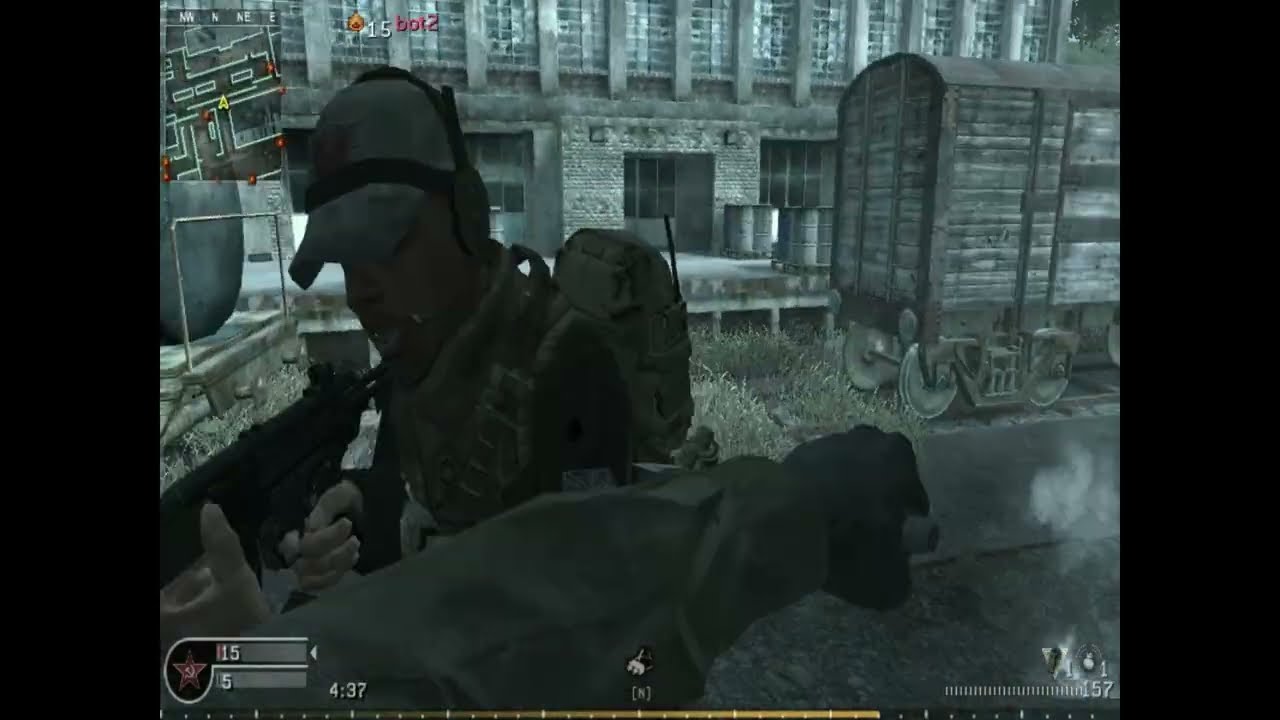 I play in CoD 4 MW ... drunk