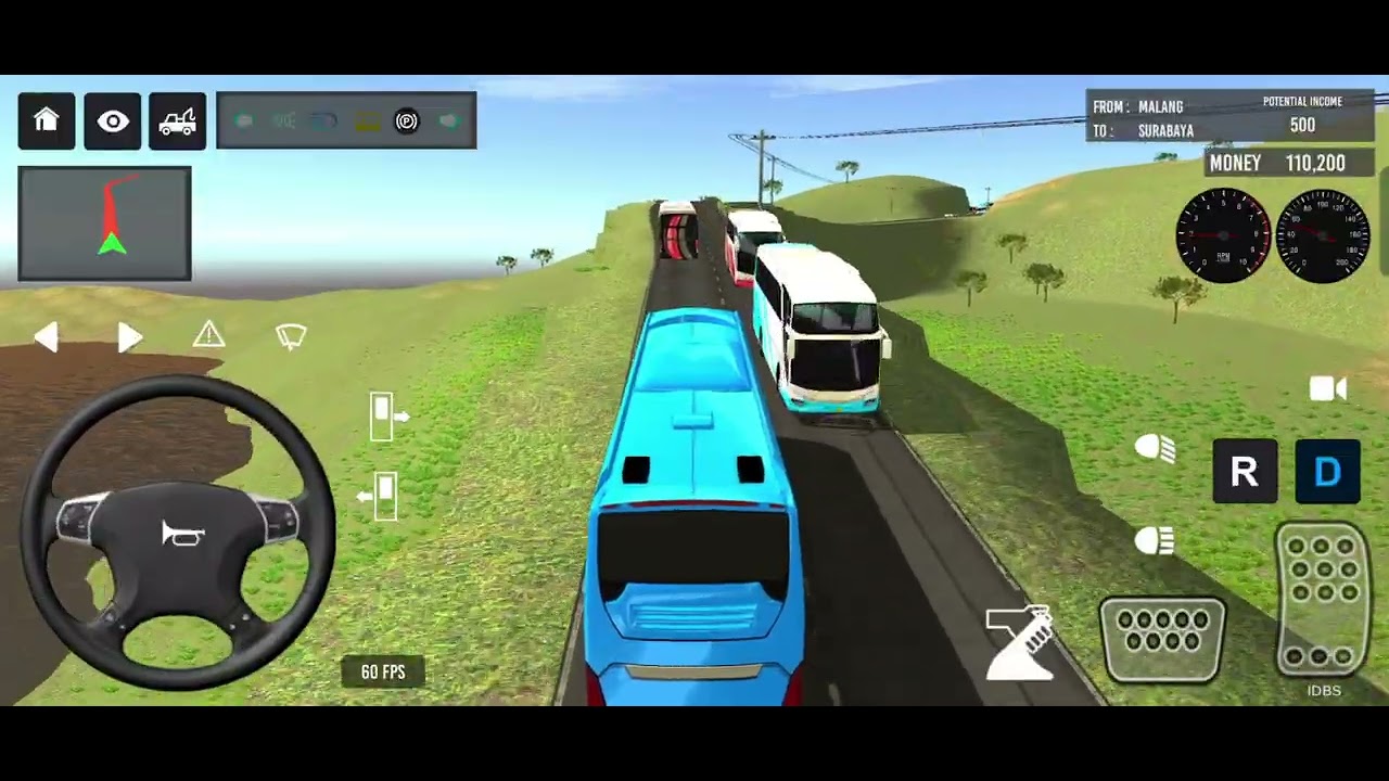 Indonesia Coach bus driving | Euro bus simulator 2025 Android gameplay