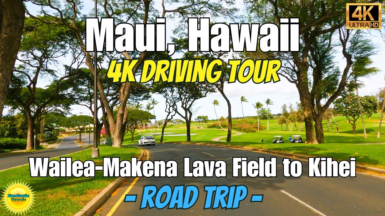 Wailea-Makena Road Trip: From Lava Fields to Kihei | 4K Drive in Maui #maui #hawaii #roadtrip #drive