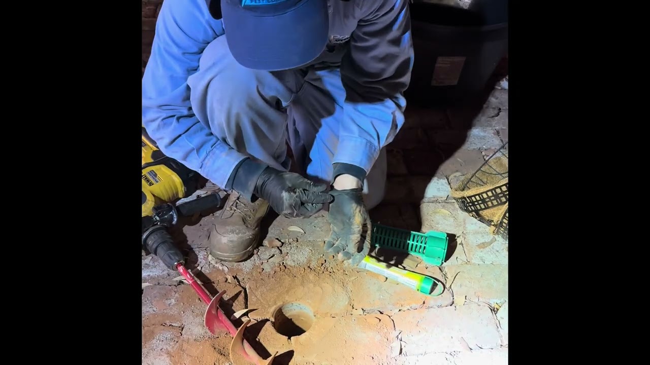 Installing a Termite Bait Station Through Brick Paving | Step-by-Step Professional Setup