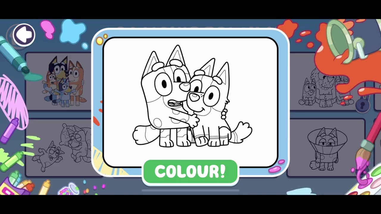 Bluey Let's Play: Coloring Pages