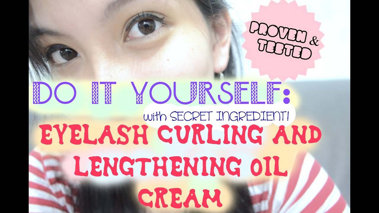 DIY: EYELASH GROWTH CREAM OIL with SECRET INGREDIENT