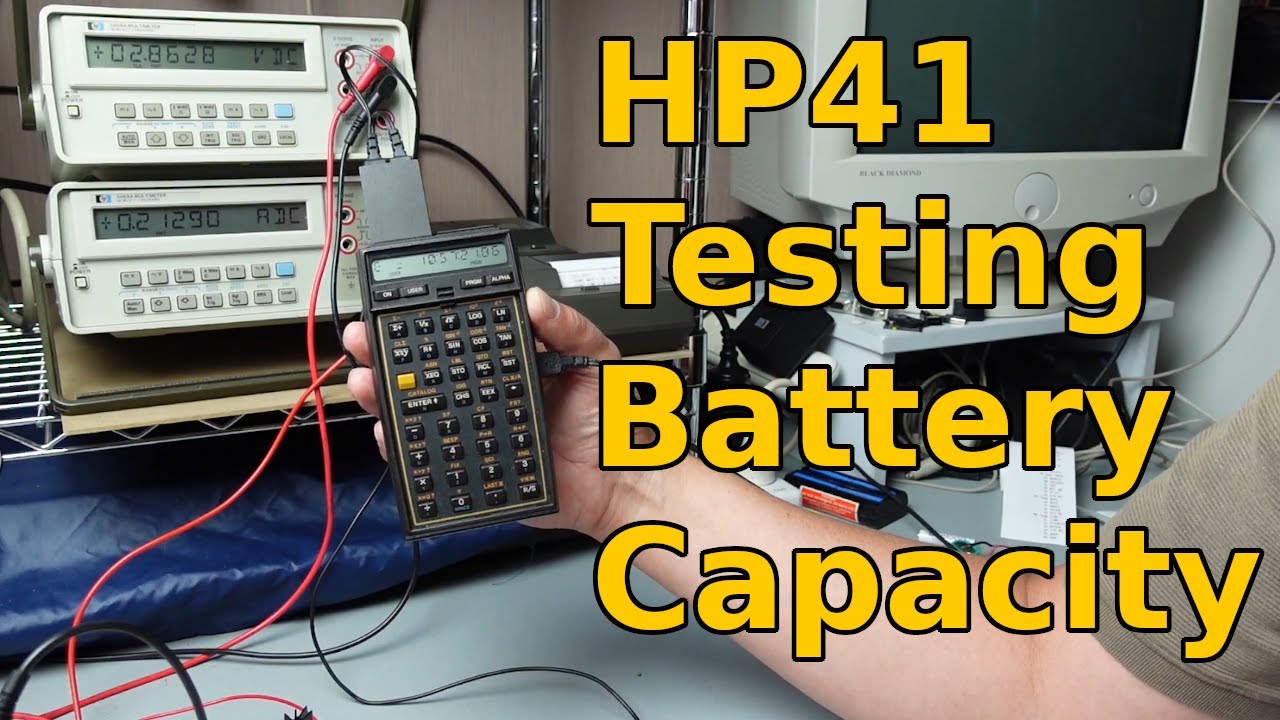 Using the HP41 Handheld Computer to Test Battery Capacity with HP-IL Multimeters and Thermal Printer