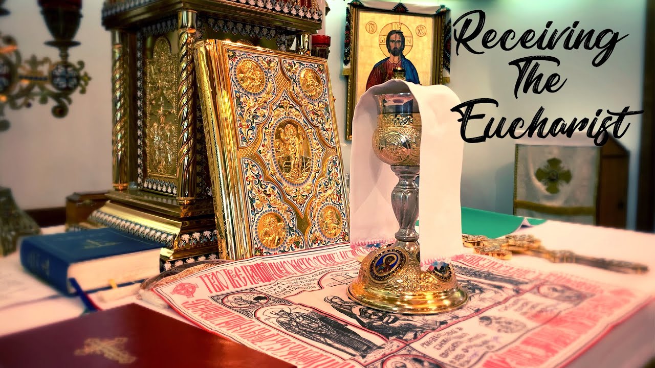 How do we receive the Eucharist in the Byzantine tradition
