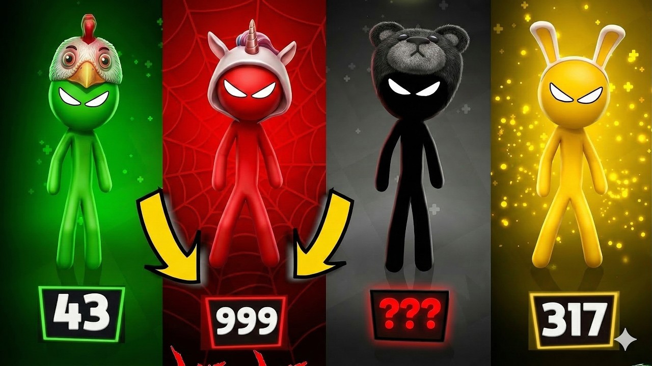 Stickman BEST MINIGAMES Tournament - Stickman Party 1 2 3 4 Player 2026