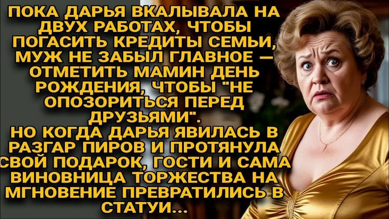 Дарья вкалывала, а муж пировал с мамой — её подарок застал всех врасплох