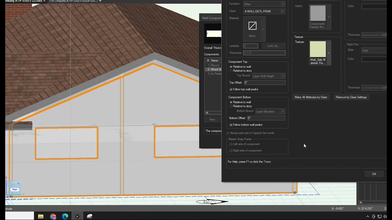 How to wall attach to roof in vectorworks