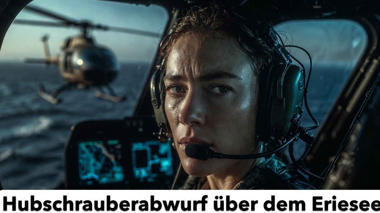 Hubschrauberabwurf über dem Eriesee – Ruhig wie immer, zeigte sie ihre Anweisungen aus dem Lagezent
