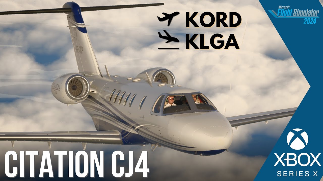 Voando o Cessna Citation CJ4 nos EUA no MSFS2024! (XBOX Series X)