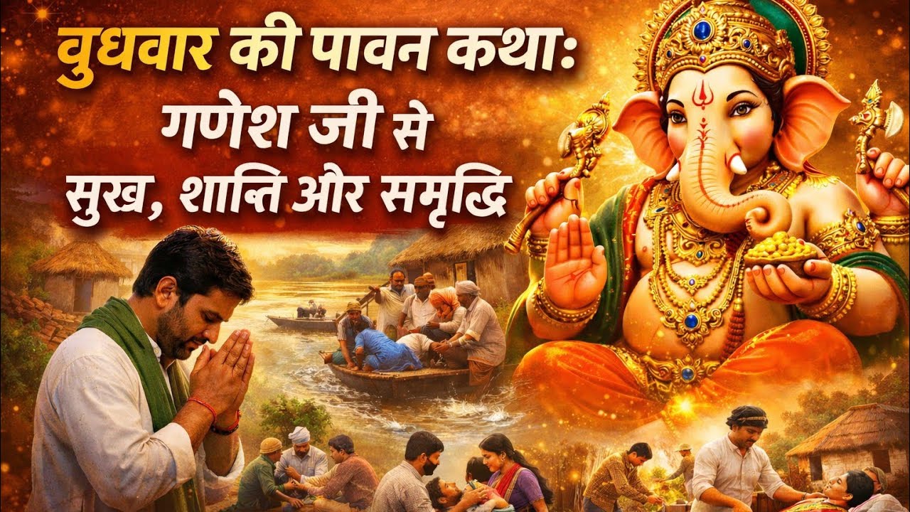 बुधवार की पावन कथा: गणेश जी से सुख, शांति और समृद्धि