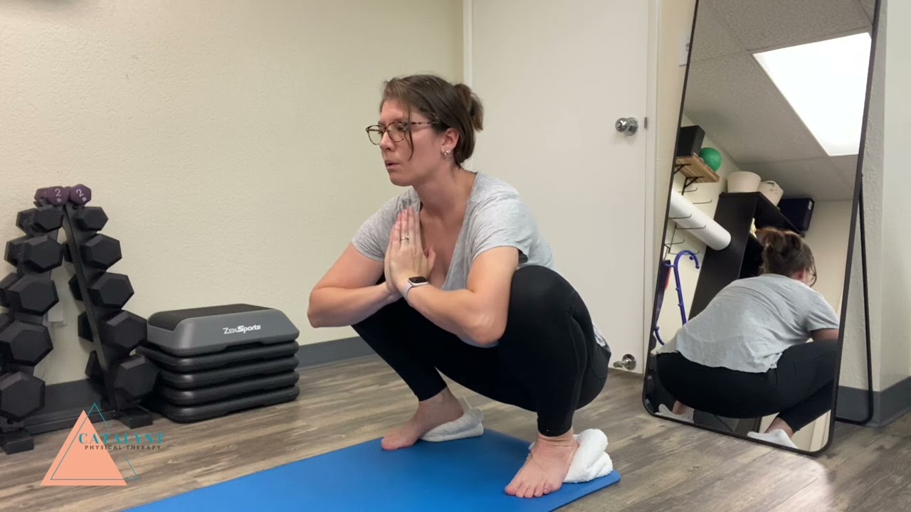 Deep Squat Pelvic Floor Stretch