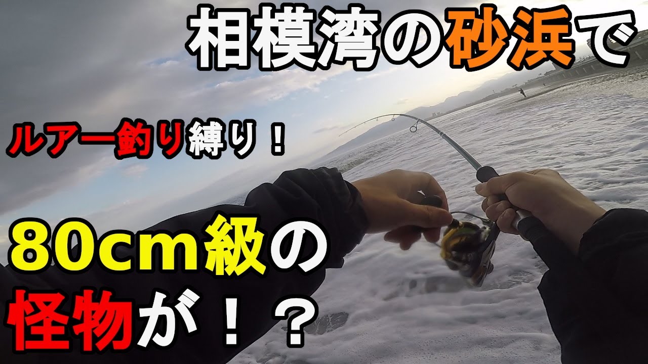 【神奈川県某所】西湘サーフで80cm級の怪物が！？梅雨入りした6月中旬の大潮の日に、相模湾に面している砂浜(海岸)でCOREMAN VJ28を使ったルアー釣りをしてみたら…！【2022.06.12】