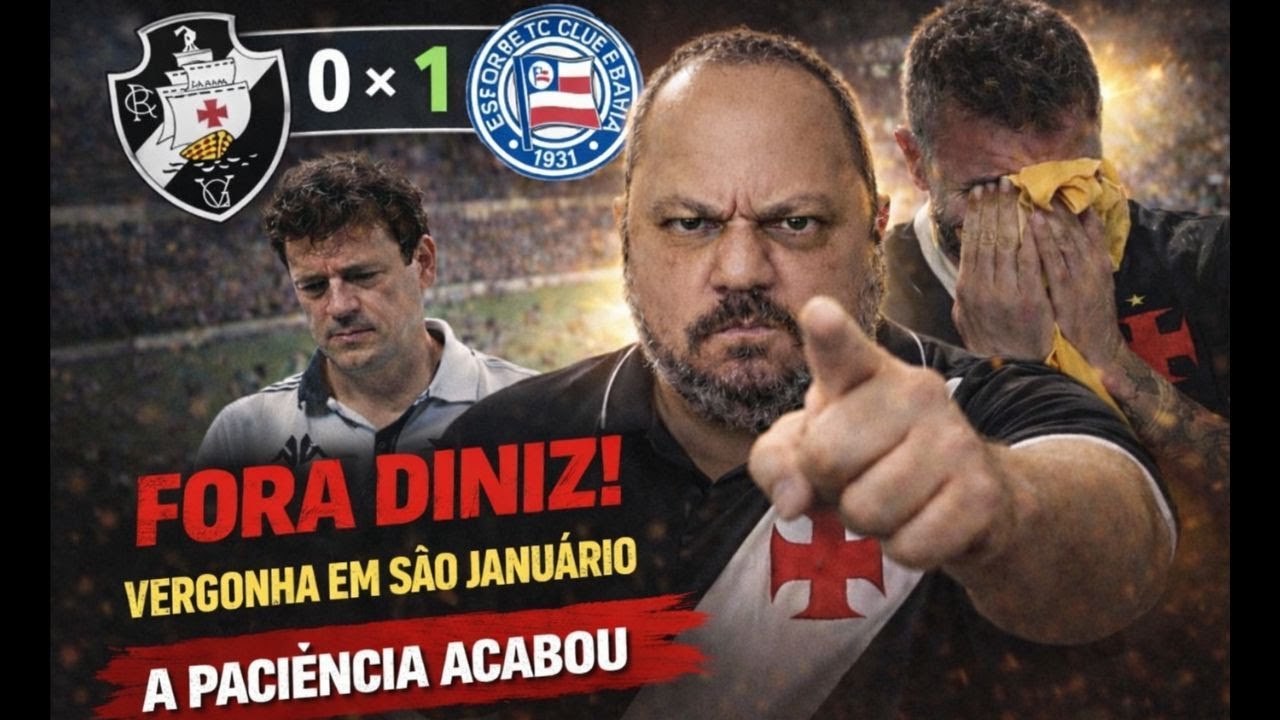 VERGONHOSO! FORA DINIZ! DEMISSÃO JÁ! DIRETORIA OMISSA! VASCO TEM ATUAÇÃO DESASTROSA EM S.J E PERDE!