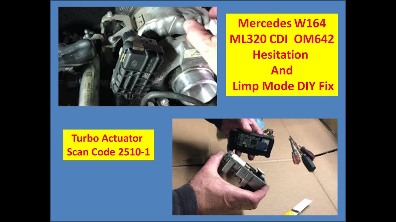 Mercedes ML Diesel -  W164 320 CDI Hesitation and Limp Mode DIY Fix