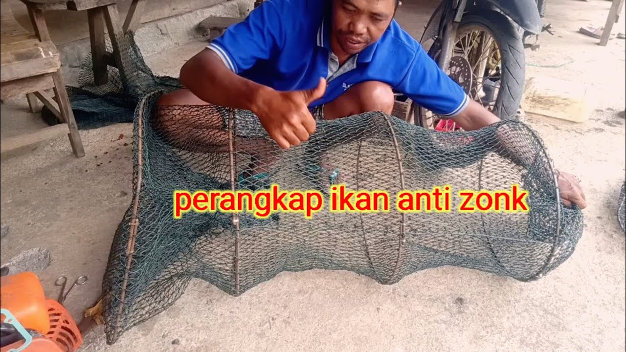cara membuat perangkap ikan menggunakan jaring pagar kandang ayam Anti zonk @Nangdian999