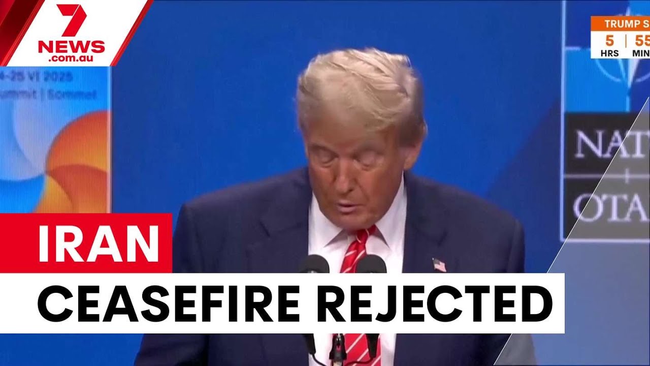 Трамп отвергает прекращение огня с Ираном и требует возобновления работы пролива | 7NEWS