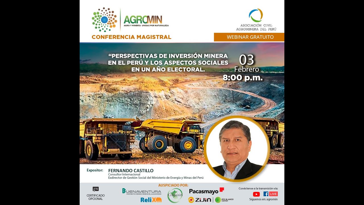 ✅Damos inicio a los webinars semanales de AGROMIN 2026
