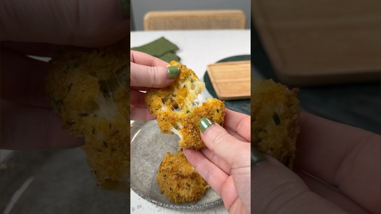 Leftover Mashed Potato Bites 🫶 #airfryer #recipes #cooking #snacks
