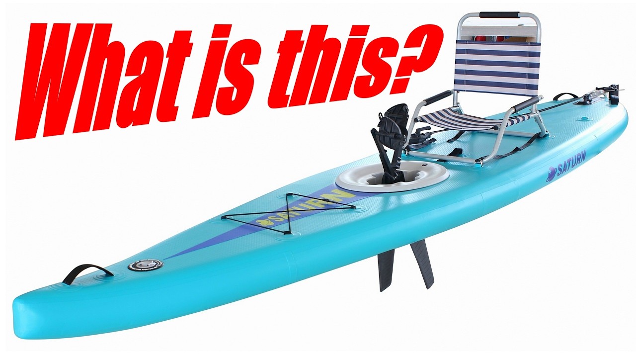 Saturn Pedal Kayak SUP: Inflatable Pedal-Board Adventure |  Pedal Kayak Powered by your feet!
