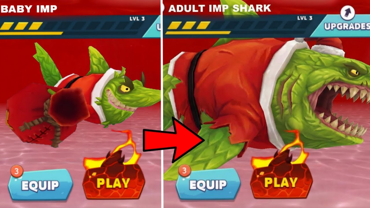NEW BABY IMP SHARK UNLOCKED AND GAMEPLAY 2026 - Hungry Shark Evolution 
