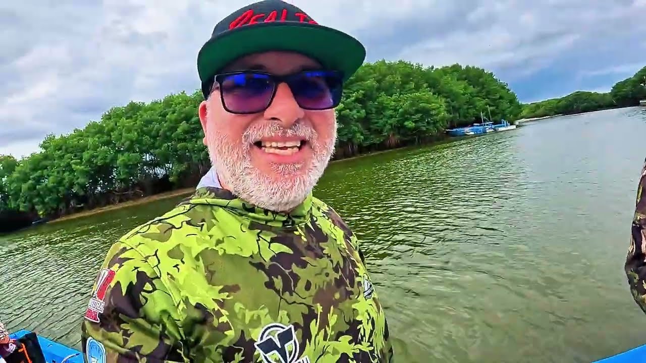 Pescando grandes corvinas y robalos con camarón vivo